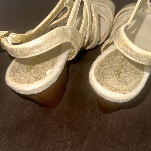 Metallic Gold Sandals by Easy Street - Picture 8 of 8